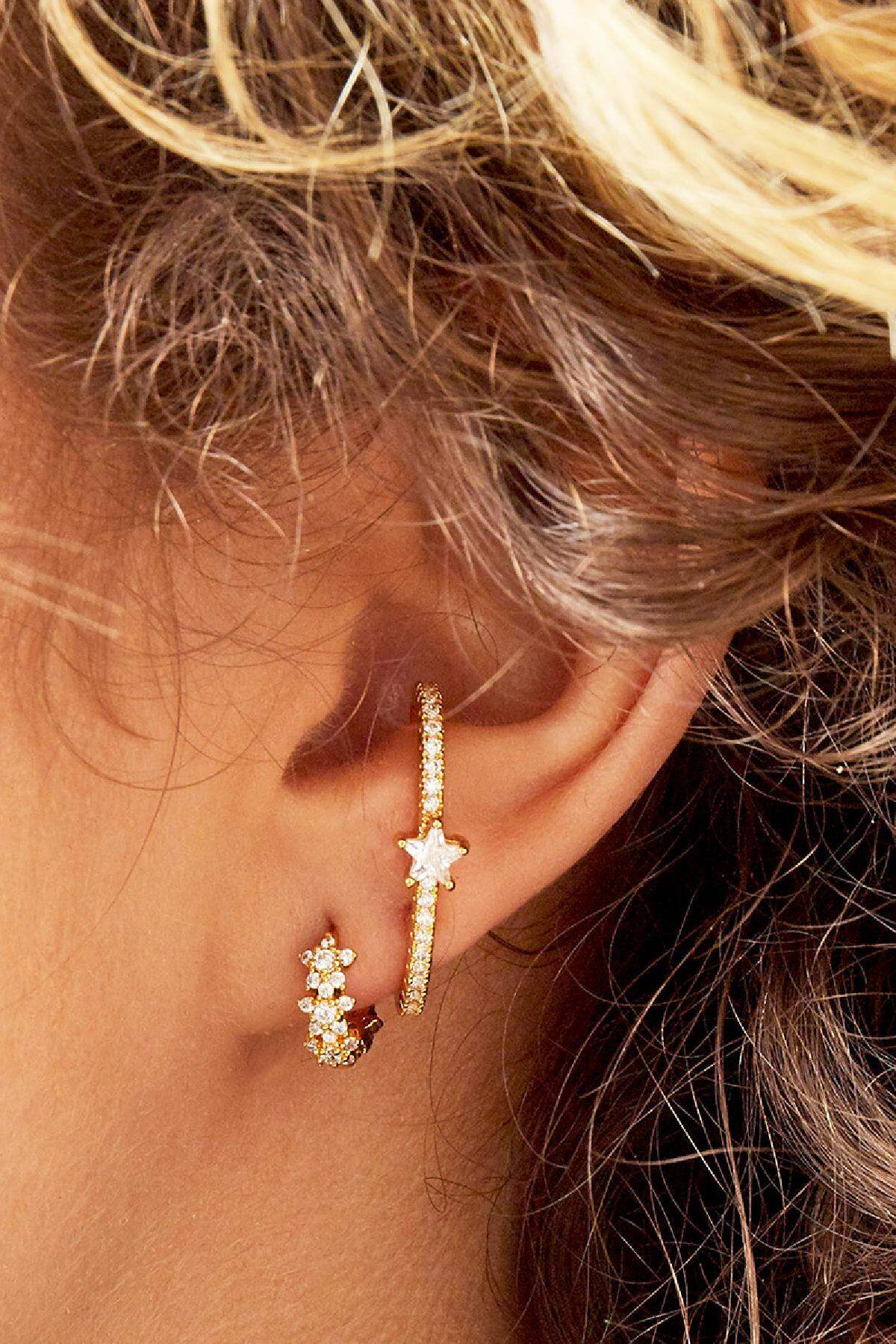 Elegant Rhinestone Hoop Earrings in Multiple Colors