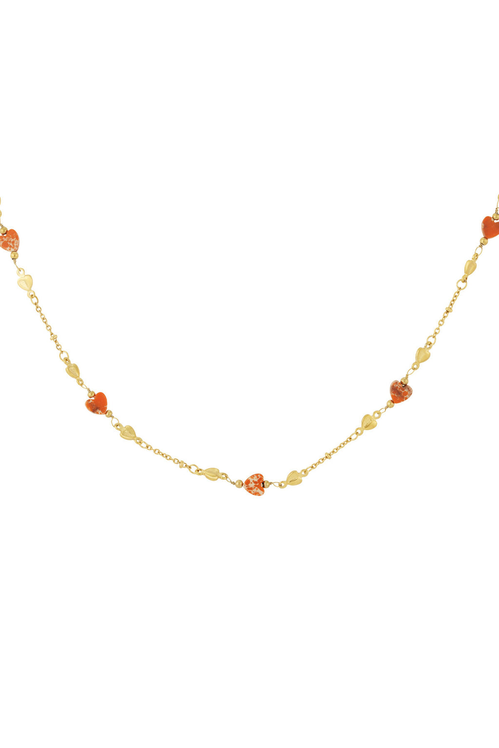 Elegant Heart Shaped Stainless Steel Necklace