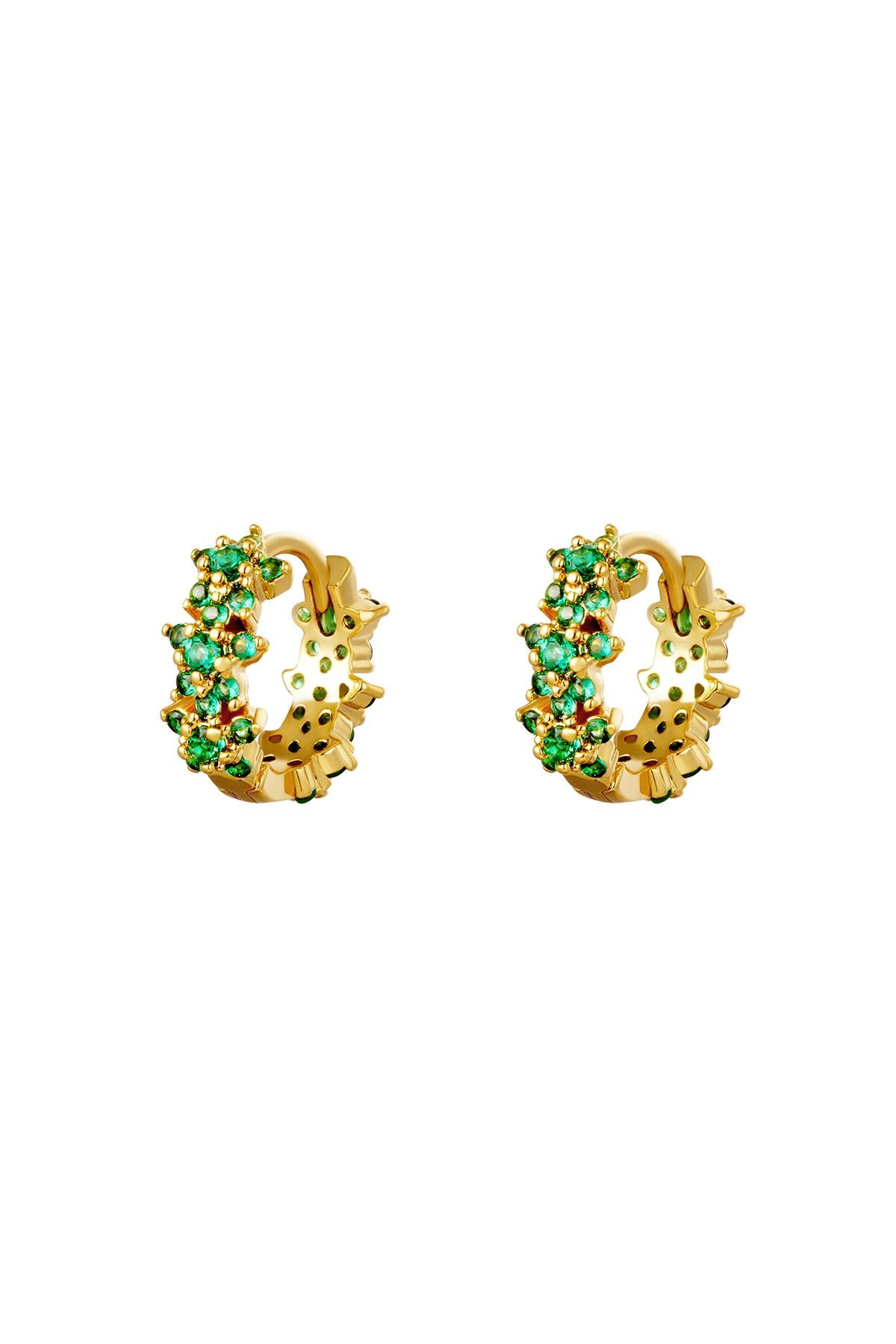 Elegant Rhinestone Hoop Earrings in Multiple Colors