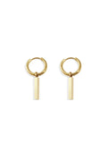 Elegant Stainless Steel Rectangle Drop Earrings for Women