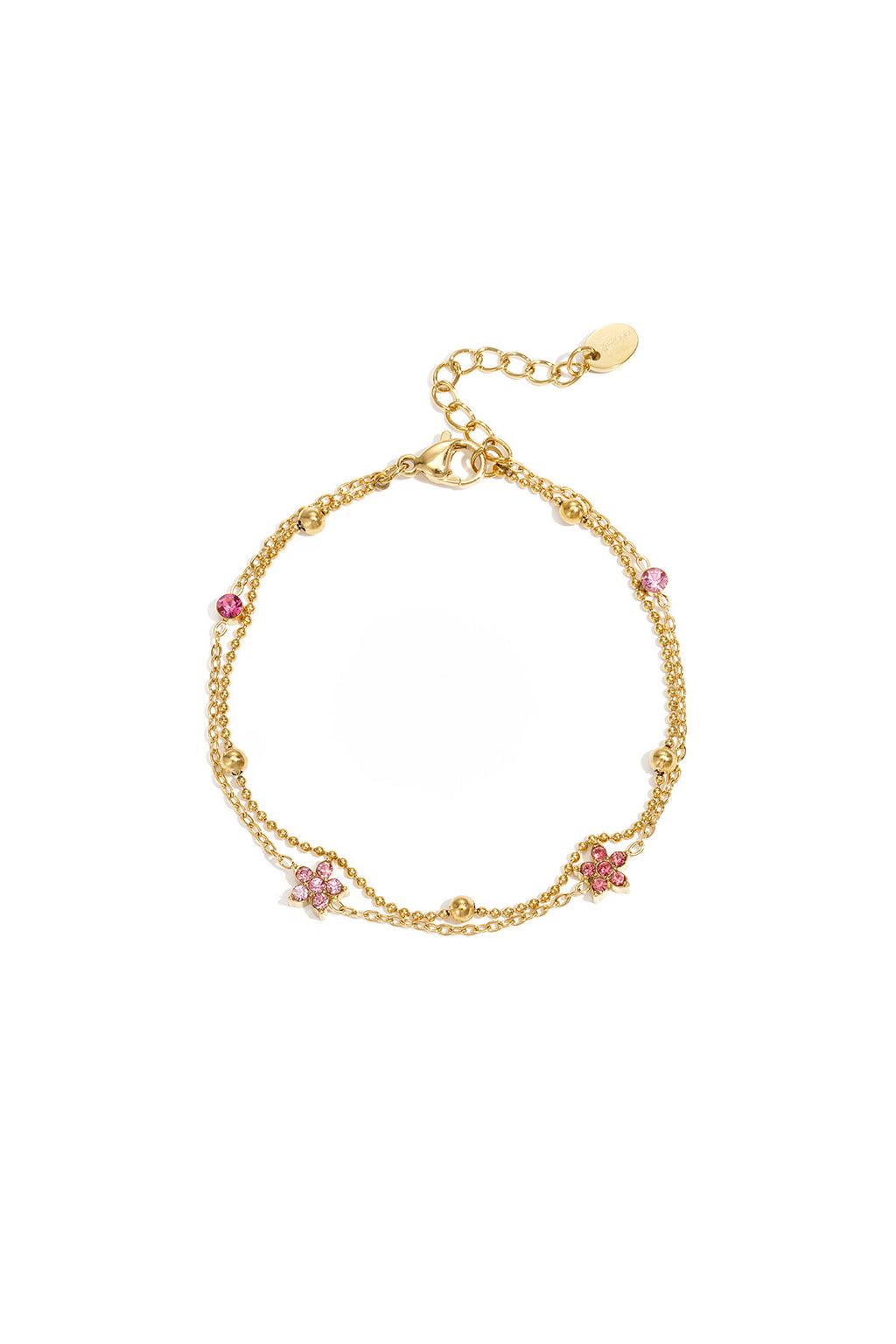 Elegant Gold-Toned Charm Bracelet for Women
