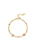 Elegant Gold-Toned Charm Bracelet for Women