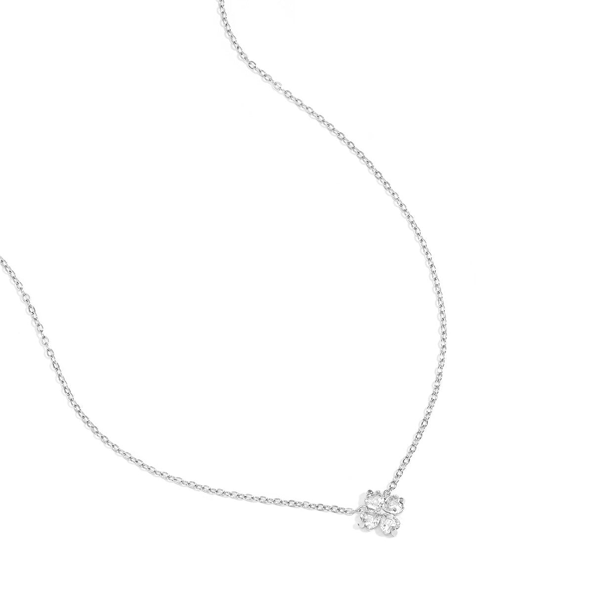Elegant Stainless Steel Clover Pendant Necklace