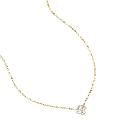 Elegant Stainless Steel Clover Pendant Necklace