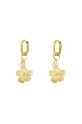 Elegant Pink & Gold Drop Earrings for Spring