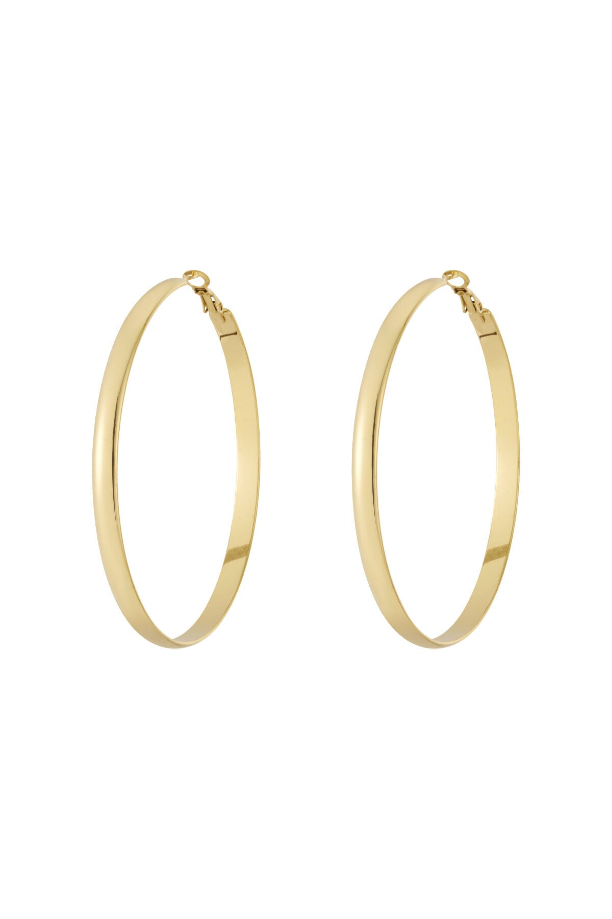 Stylish Stainless Steel Hoop Earrings - All Fit, Simple & Casual