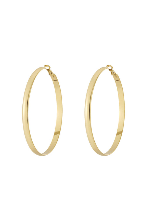 Stylish Stainless Steel Hoop Earrings - All Fit, Simple & Casual