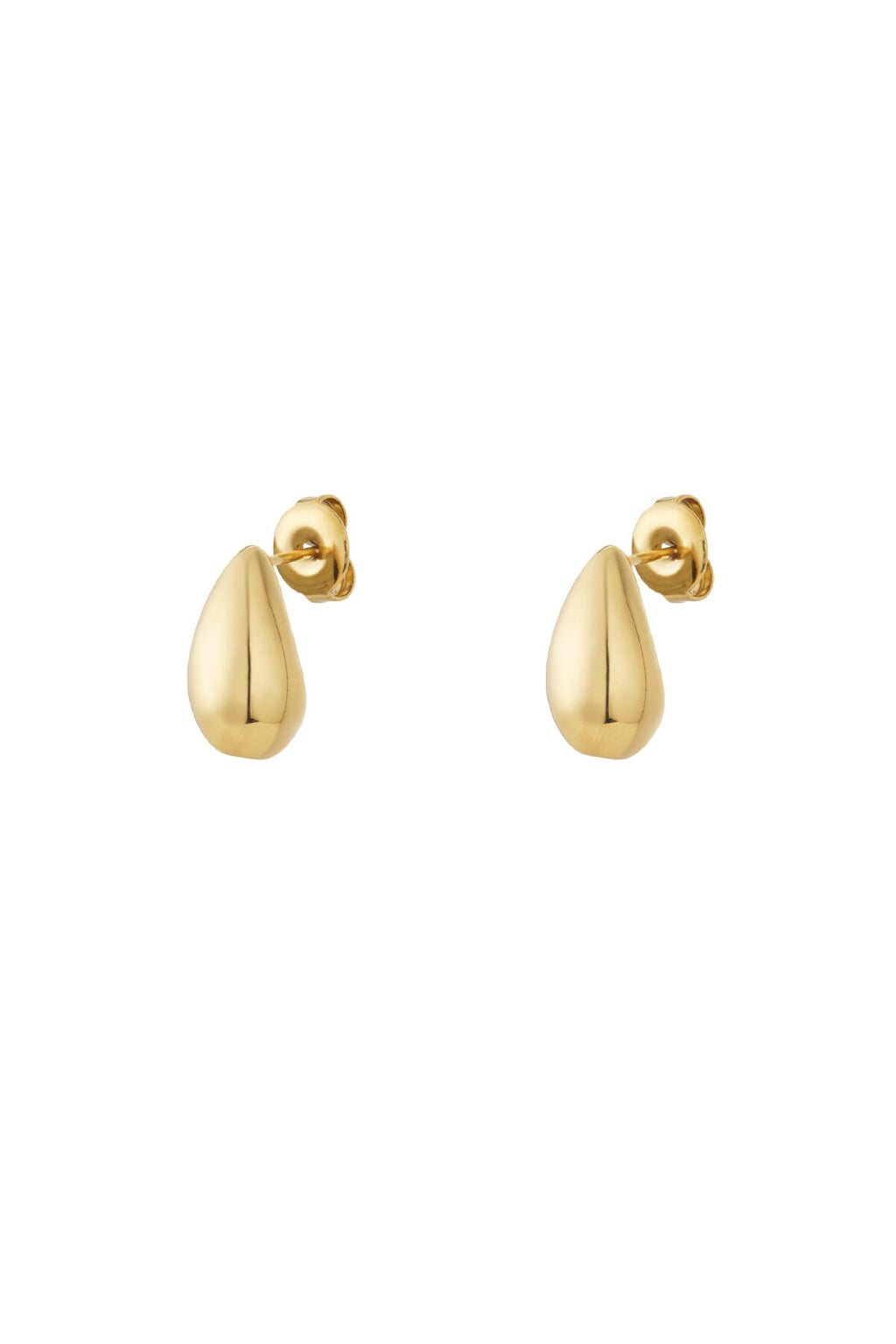 Elegant 14K Gold Plated Droplet Stud Earrings